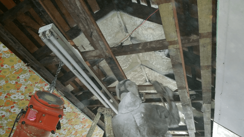 Attic Retrofit Spray Foam Insulation - Attic Renovation Staten Island, NY 10302